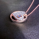 925 Sterling Silver CZ Necklaces – Star Moon, Snowflake, Heart, Infinity Bar