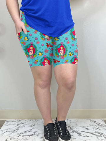 Under The Sea Biker Shorts with pockets| Run Ends 5/16 | ETA 42 days
