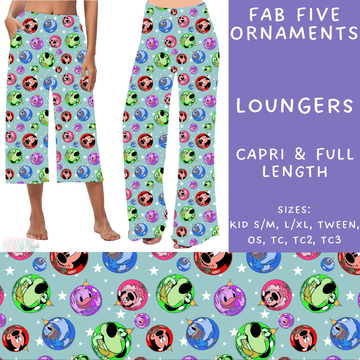 Batch #228 - Christmas Magic 2 - Closes 10/31 - ETA early/mid Dec - Fab Five Ornaments Full Capri and Full Length Loungers