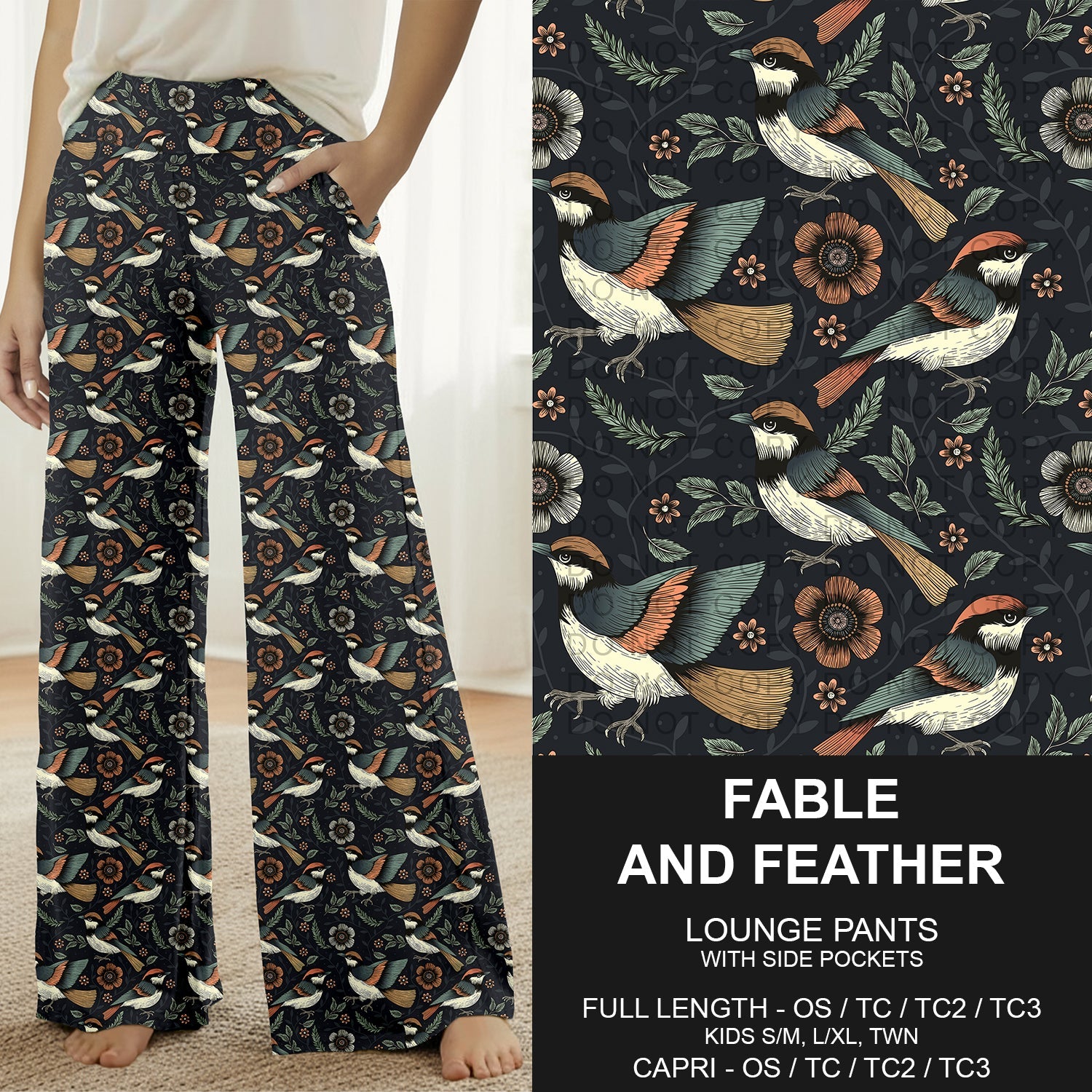 B309 - Preorder Fable and Feather Lounge Pants (Closes 8/23. ETA: late Oct.)