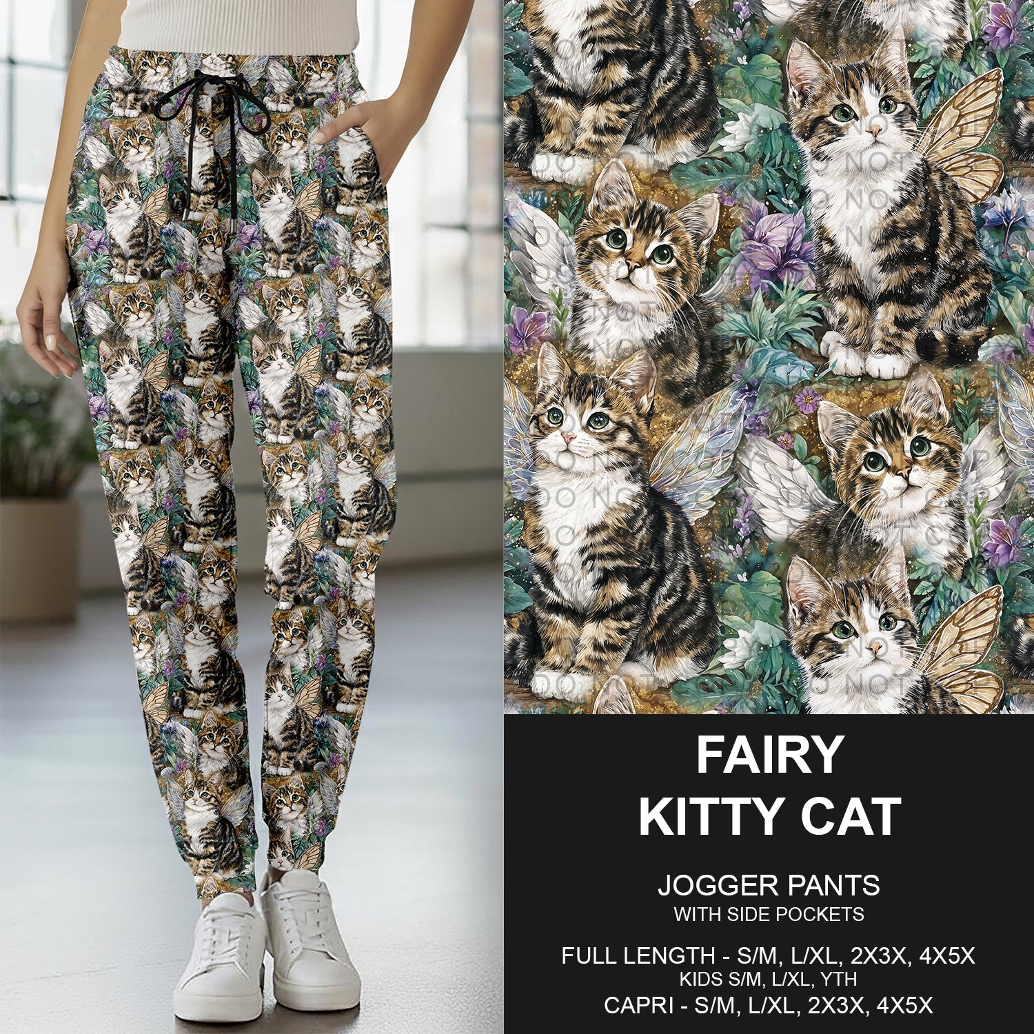 B274 - Preorder Fairy Kitty Cat Joggers (Closes 2/22. ETA: late April)
