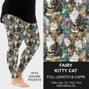 B274 - Preorder Fairy Kitty Cat Leggings w/ Pockets (Closes 2/22. ETA: late April)