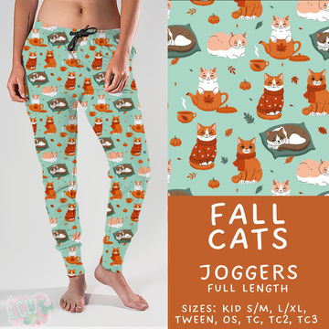 Ready to Ship - Fall Cats Joggers - OS