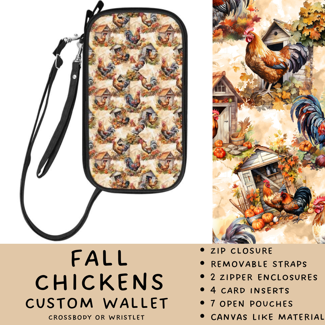 Batch #245 - The Crossbody Wallet - Closes 11/29 - ETA mid Jan - Fall Chickens Crossbody Wallet