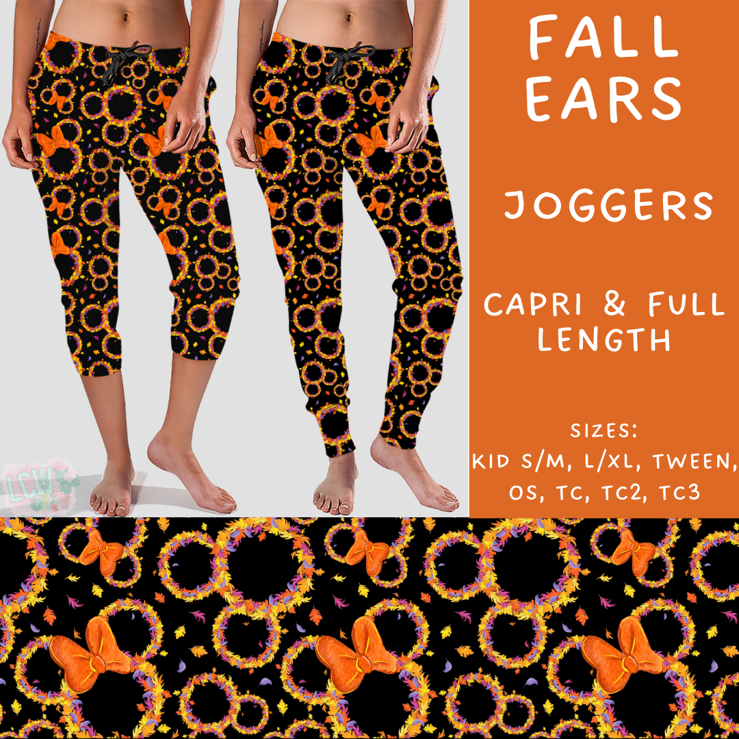 Batch #210 - Magical Fall - Closes 10/4 - ETA mid Nov - Fall Ears Full and Capri Length Joggers