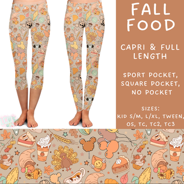 Batch #210 - Magical Fall - Closes 10/4 - ETA mid Nov - Fall Food Full and Capri Length Leggings