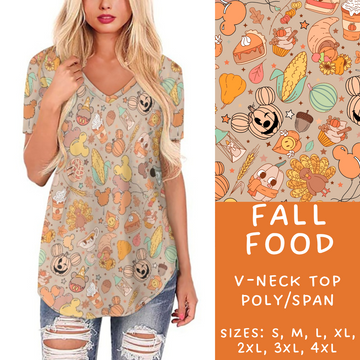 Batch #212 - Magical Fall Sets - Closes 10/8 - ETA mid Nov - Fall Food V-Neck Tee