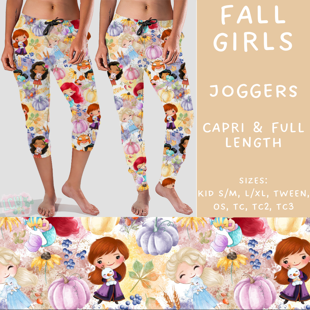 Batch #210 - Magical Fall - Closes 10/4 - ETA mid Nov - Fall Girls Full and Capri Length Joggers