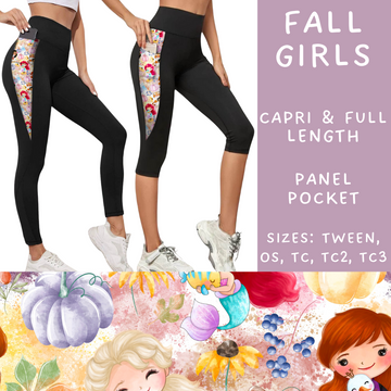 Batch #212 - Magical Fall Sets - Closes 10/8 - ETA mid Nov - Fall Girls Panel Pocket Full and Capri Length Leggings