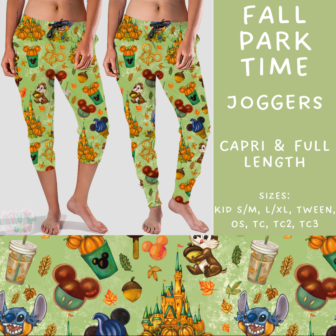 Batch #210 - Magical Fall - Closes 10/4 - ETA mid Nov - Fall Park Time Full and Capri Length Joggers