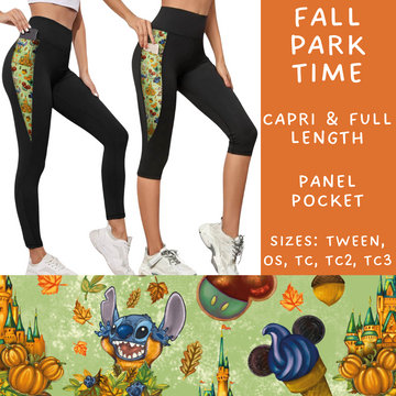 Batch #212 - Magical Fall Sets - Closes 10/8 - ETA mid Nov - Fall Park Time Panel Pocket Full and Capri Length Leggings