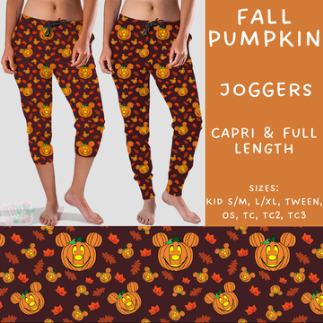 Batch #210 - Magical Fall - Closes 10/4 - ETA mid Nov - Fall Pumpkin Full and Capri Length Joggers