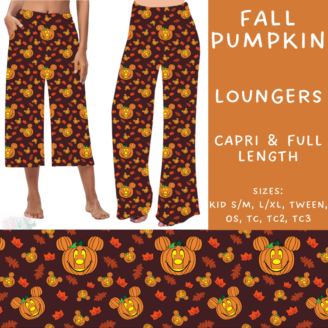 Batch #210 - Magical Fall - Closes 10/4 - ETA mid Nov - Fall Pumpkin Capri and Full Length Loungers