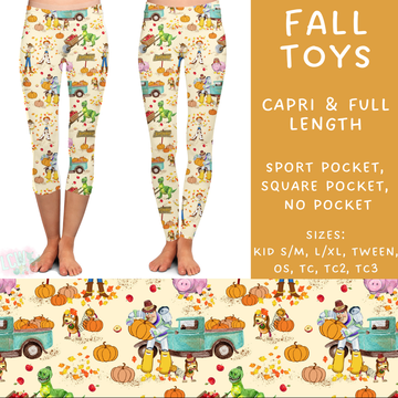 Batch #210 - Magical Fall - Closes 10/4 - ETA mid Nov - Fall Toys Full and Capri Length Leggings