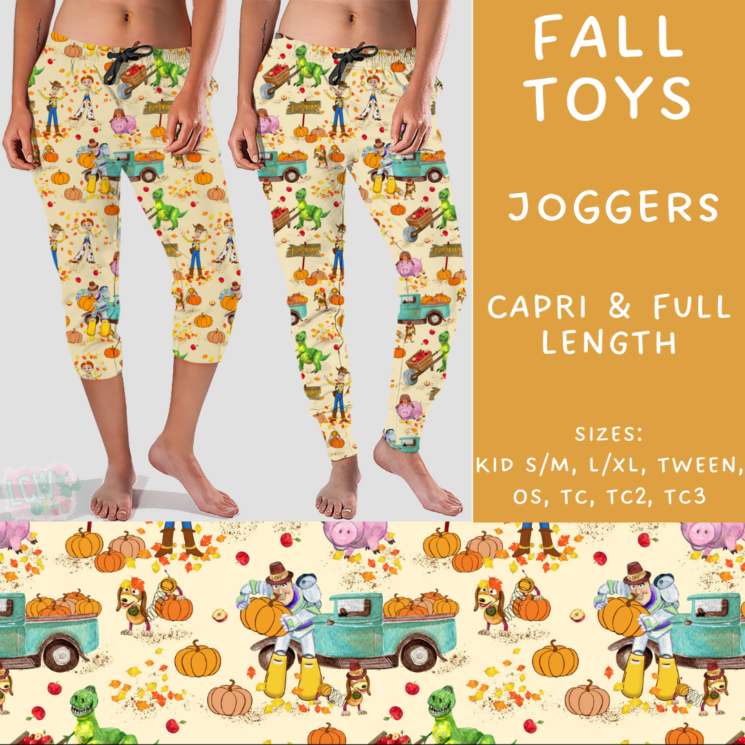 Batch #210 - Magical Fall - Closes 10/4 - ETA mid Nov - Fall Toys Full and Capri Length Joggers