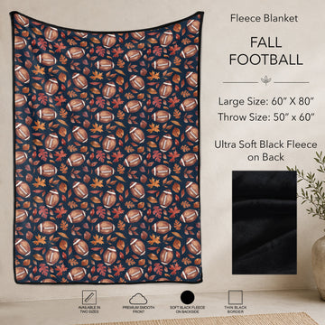 B304 - Pre-Order Fall Football Fleece Blanket (Closes 7/31. ETA: early Oct)