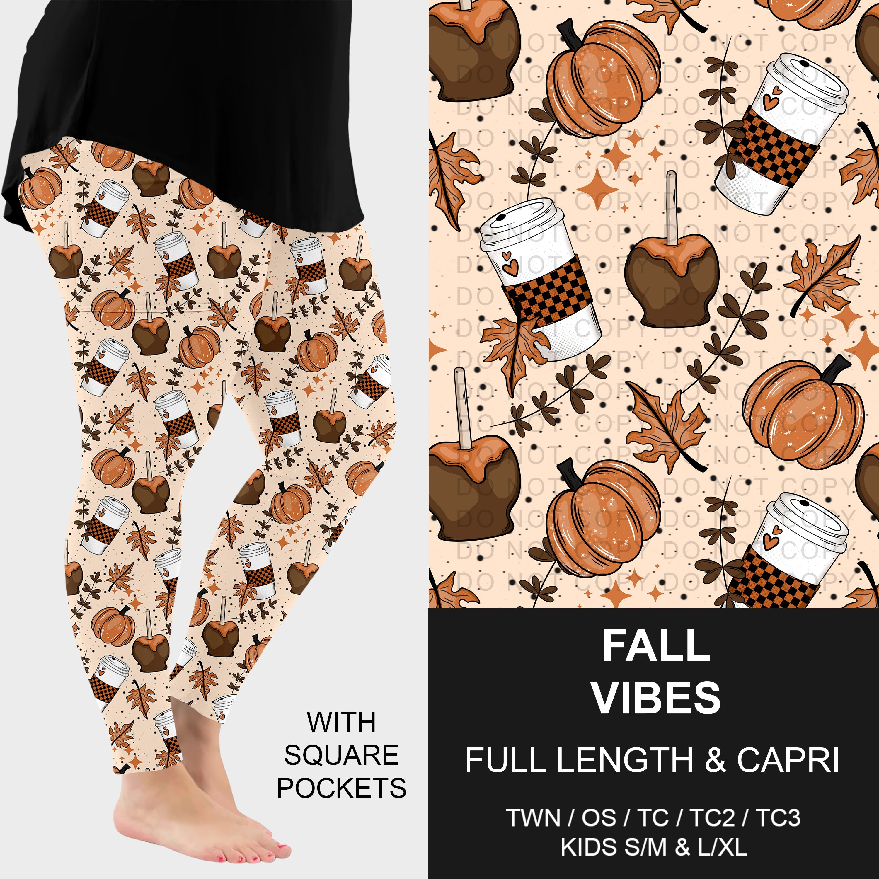 B308 - Preorder Fall Vibes Leggings w/ Pockets (Closes 8/16. ETA: late Oct.)