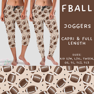 Batch #209 - Fun Run 5 - Closes 10/2 - ETA mid Nov - FBall Full and Capri Length Joggers