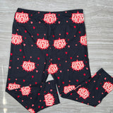 Super Mom Retro Print Capri Leggings