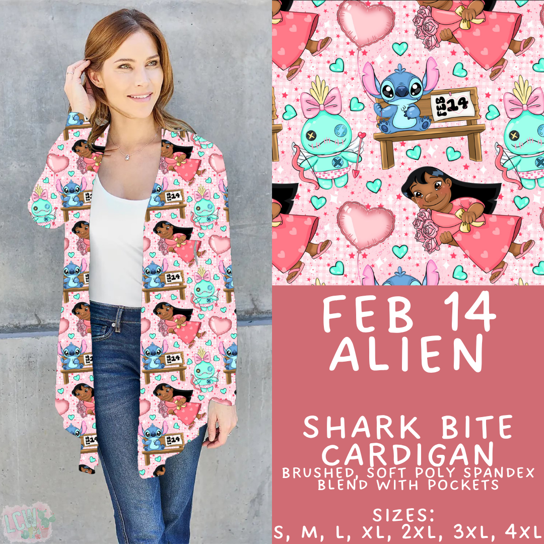 Batch #457 - Magical Character Love Collection - Closes 12/1 - ETA mid Jan - Feb 14 Alien Cardigan