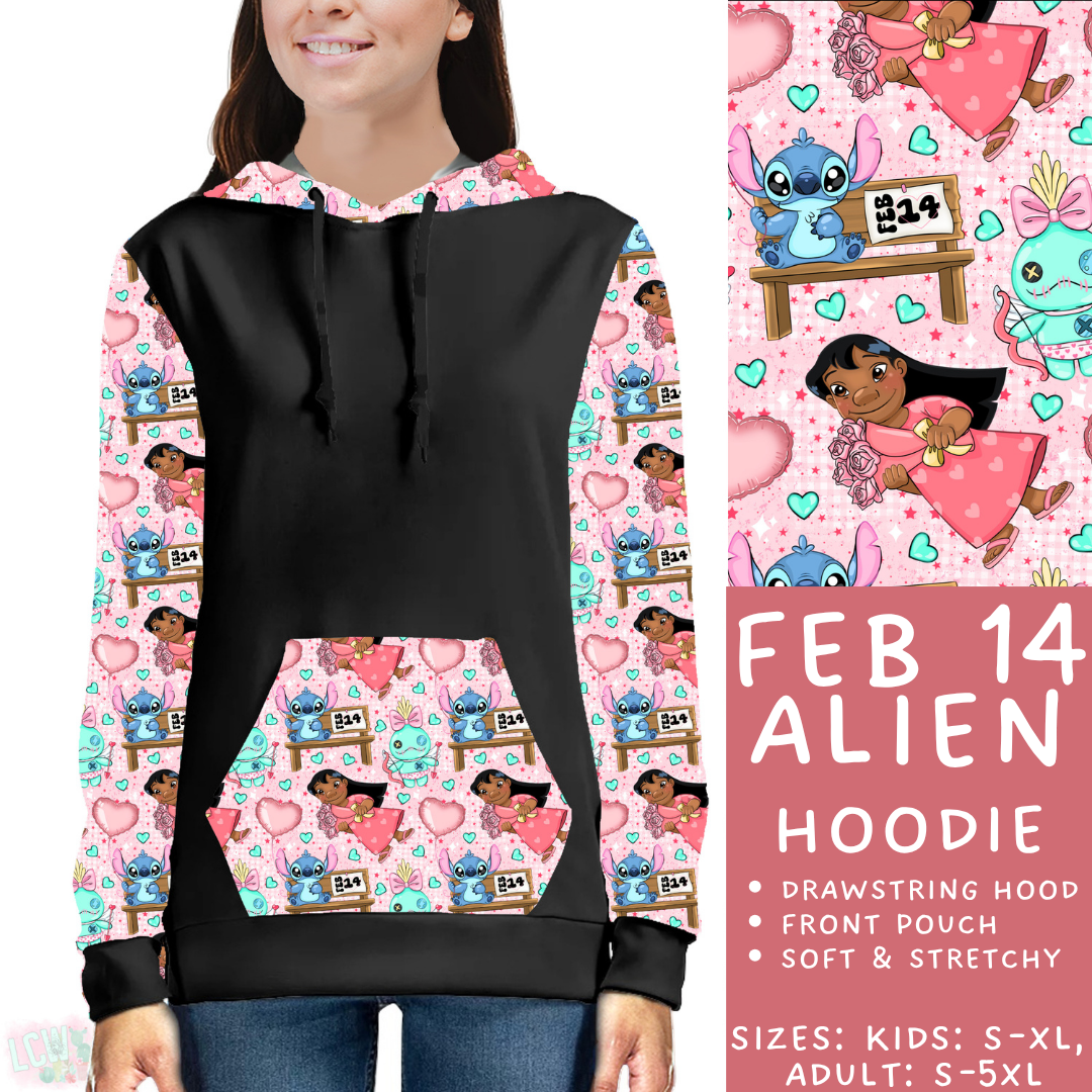 Batch #457 - Magical Character Love Collection - Closes 12/1 - ETA mid Jan - Feb 14 Alien Hoodie