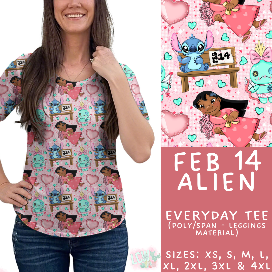 Batch #457 - Magical Character Love Collection - Closes 12/1 - ETA mid Jan - Feb 14 Alien Everyday Tee