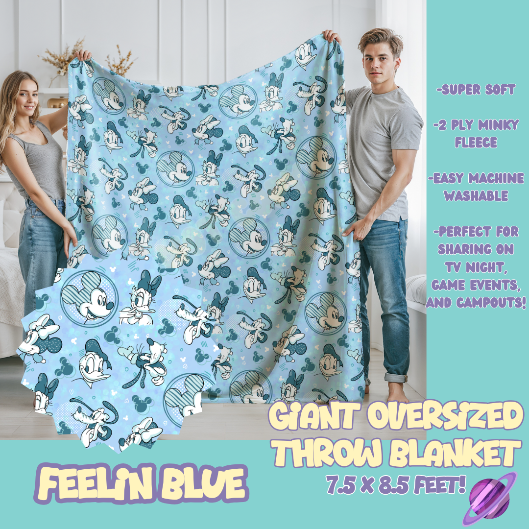 FEELIN' BLUE - OVERSIZED THROW BLANKET 11 - PREORDER CLOSING 2/2