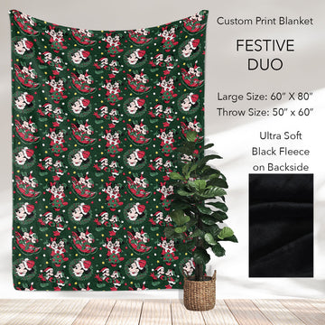 B186 - Pre-Order Festive Duo Fleece Blanket (Closes 10/04. ETA: early Dec)