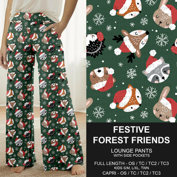 B303 - Preorder Festive Forest Friends Lounge Pants (Closes 7/26. ETA: early Oct.)