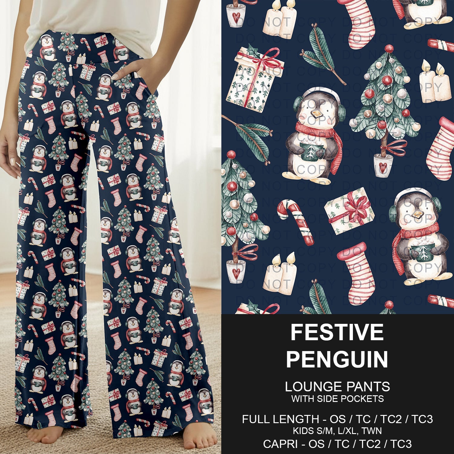 B303 - Preorder Festive Penguin Lounge Pants (Closes 7/26. ETA: early Oct.)