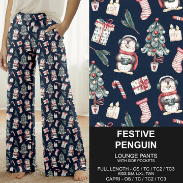 B303 - Preorder Festive Penguin Lounge Pants (Closes 7/26. ETA: early Oct.)