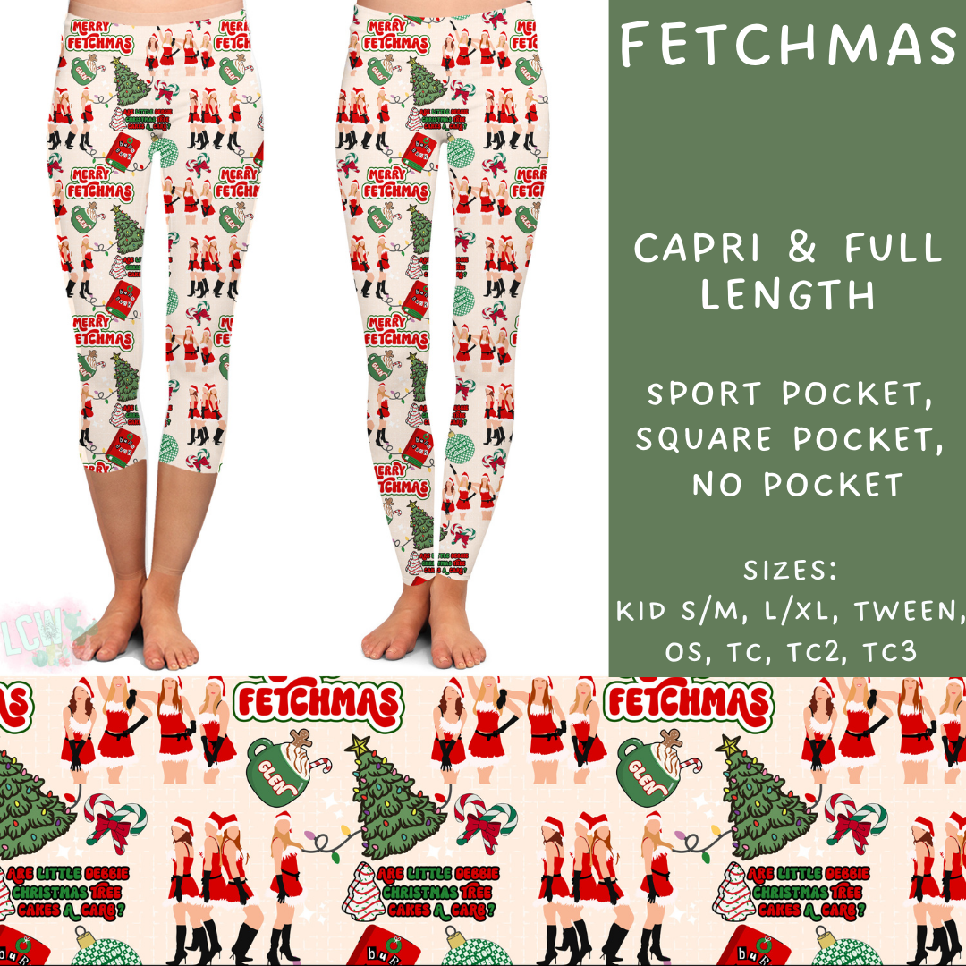 Batch #231 - Tis The Season - Closes 10/31 - ETA early/mid Dec - Fetchmas Full and Capri Length Leggings