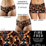 Ready To Ship - Fire Fred Women's Underwear - Boy Short TC2