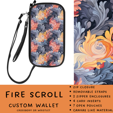 Batch #245 - The Crossbody Wallet - Closes 11/29 - ETA mid Jan - Fire Scroll Crossbody Wallet