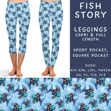 Batch #272 - Storybook Collection - Closes 1/17 - ETA late March - Fish Story Full and Capri Length Leggings