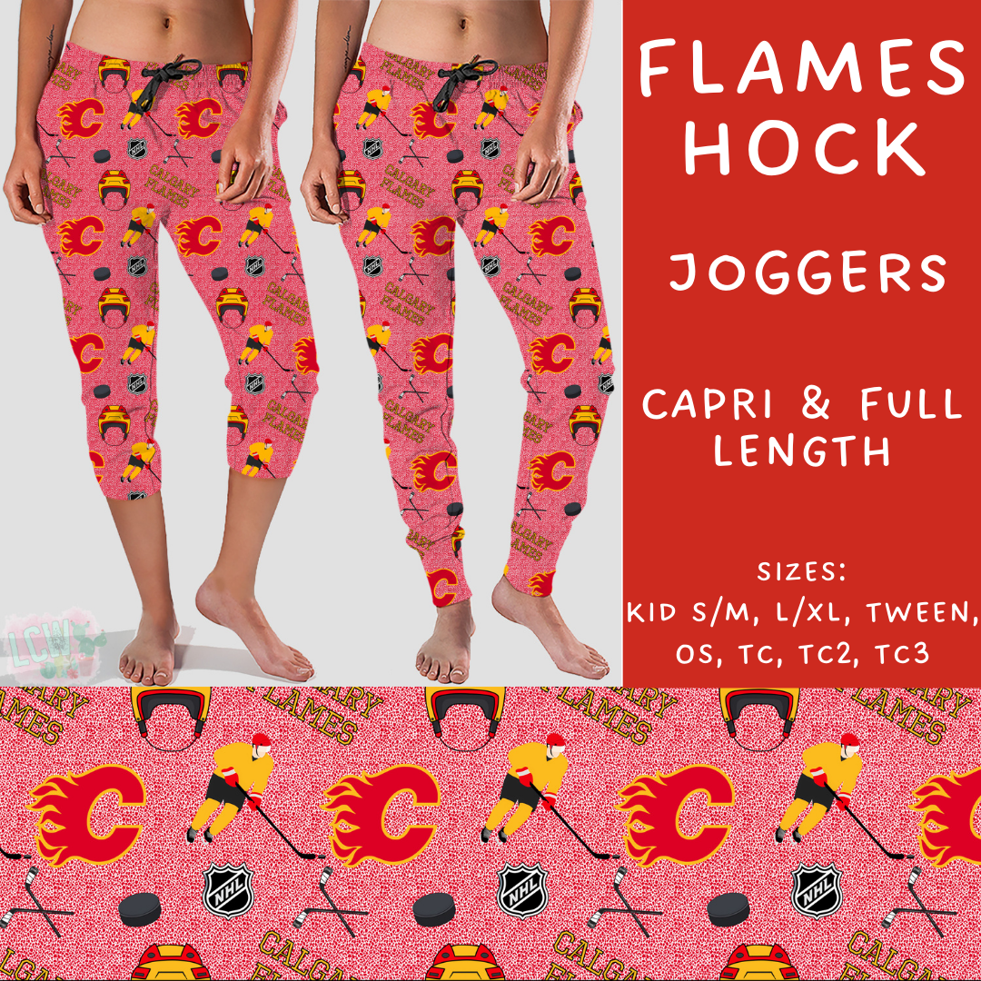 Batch #243 - Hockey - Closes 11/25 - ETA mid Jan - Flames Hock Full and Capri Length Joggers