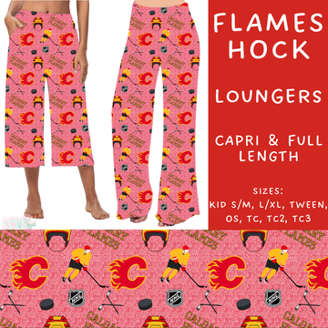 Batch #243 - Hockey - Closes 11/25 - ETA mid Jan - Flames Hock Capri and Full Length Loungers