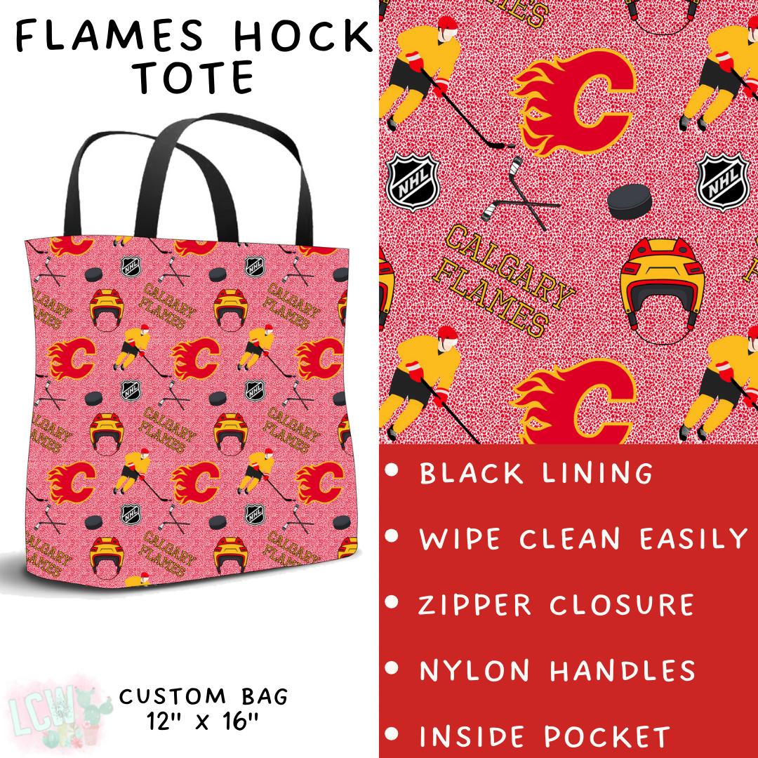 Batch #243 - Hockey - Closes 11/25 - ETA mid Jan - Flames Hock Tote