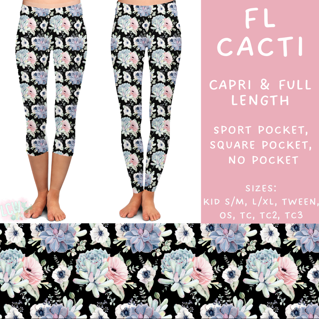 Batch #268 - November Request Run - Closes 1/10 - ETA late March - Fl Cacti Full and Capri Length Leggings