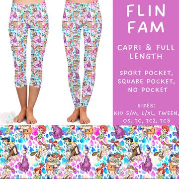 Batch #278 - Cool Characters 7 - Closes 1/29 - ETA early April - Flin Fam Full and Capri Length Leggings