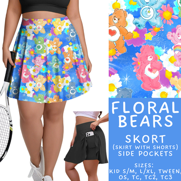 Batch #461 - October Request Run - Closes 12/9 - ETA late Jan - Floral Bears Skort