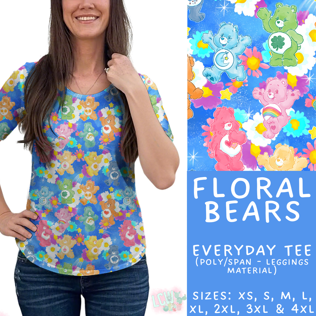 Batch #461 - October Request Run - Closes 12/9 - ETA late Jan - Floral Bears Everyday Tee