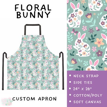 Batch #476 - Bake Off - Closes 1/16 - ETA early/mid March - Floral Bunny Apron