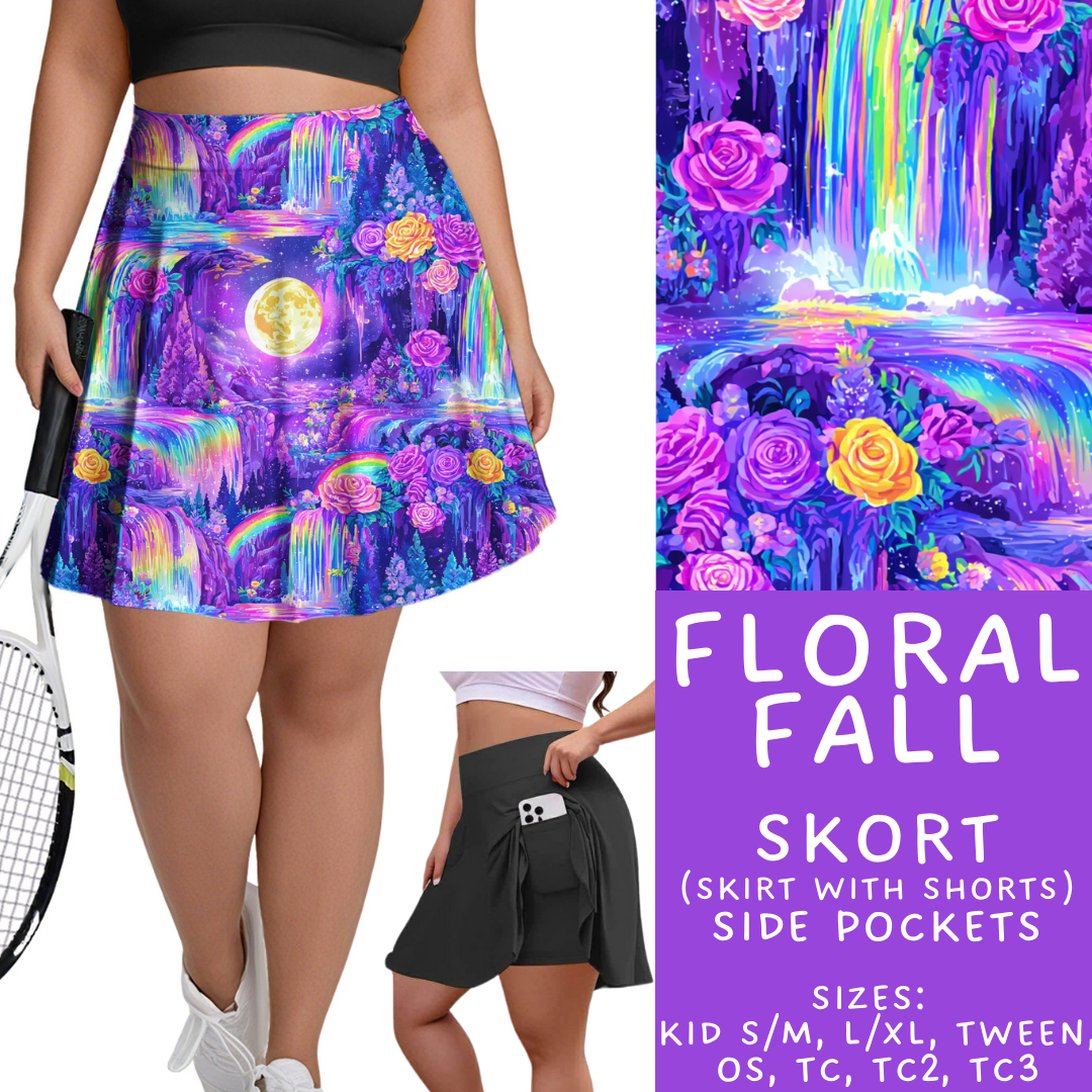 Batch #462 - Fun Run 17 - Closes 12/10 - ETA late Jan - Floral Fall Skort