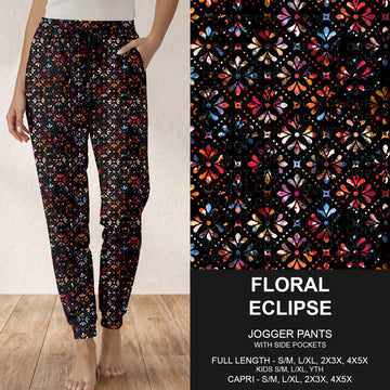 B319 - Preorder Floral Eclipse Joggers (Closes 11/01. ETA: early Jan.)