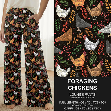 B318 - Preorder Foraging Chickens Lounge Pants (Closes 10/25. ETA: late Dec.)