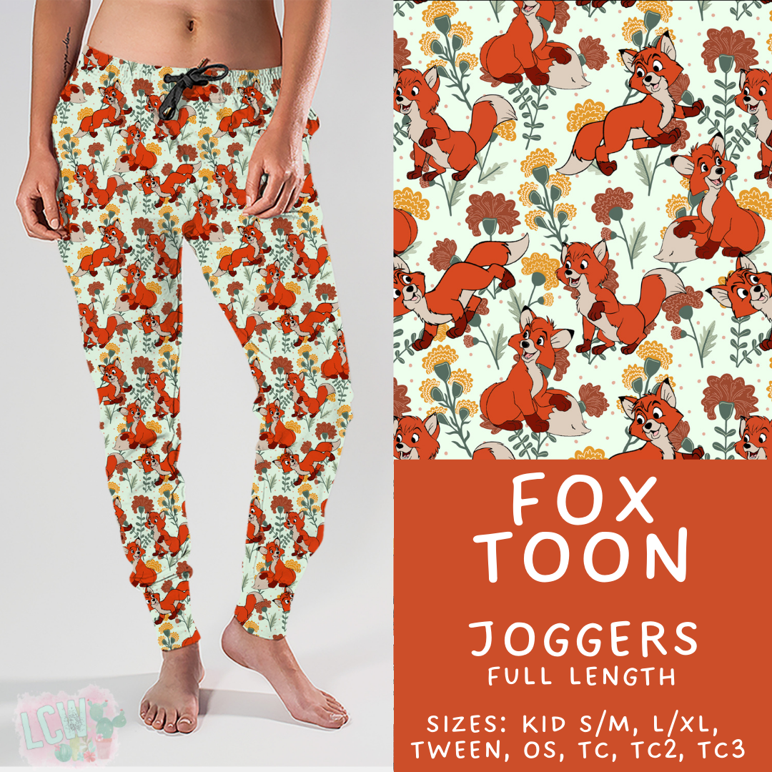 Batch #461 - October Request Run - Closes 12/9 - ETA late Jan - Fox Toon Joggers