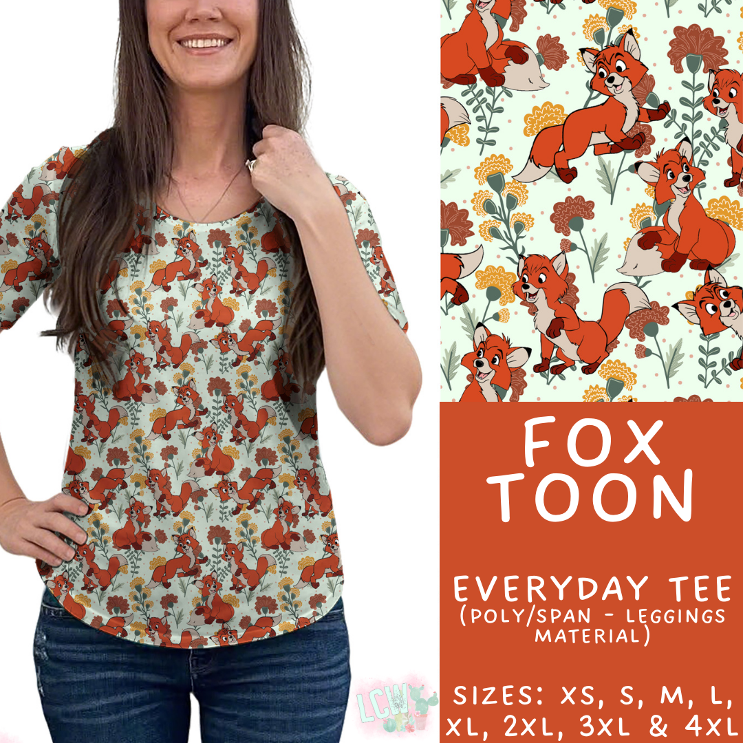 Batch #461 - October Request Run - Closes 12/9 - ETA late Jan - Fox Toon Everyday Tee