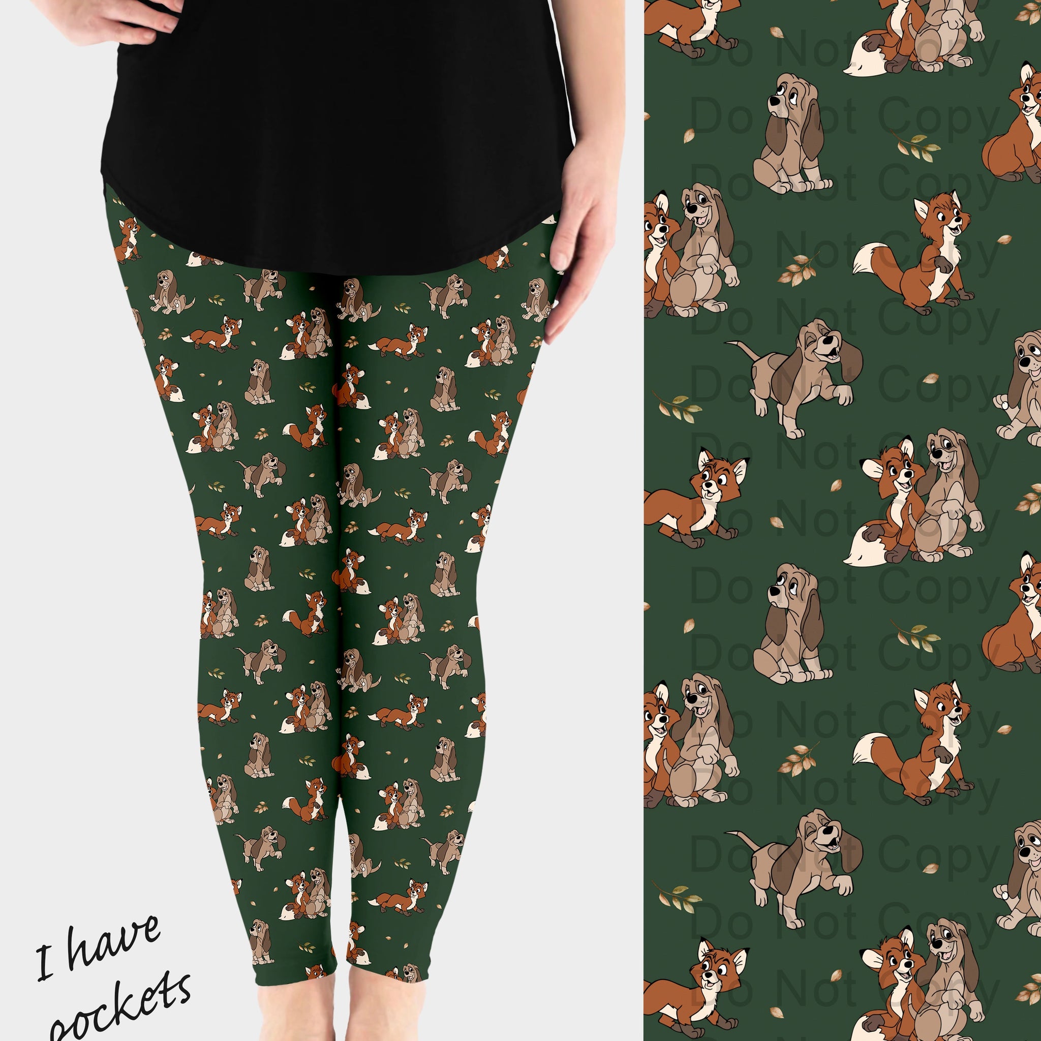 RTS - Fox Friend Leggings w/ Pockets