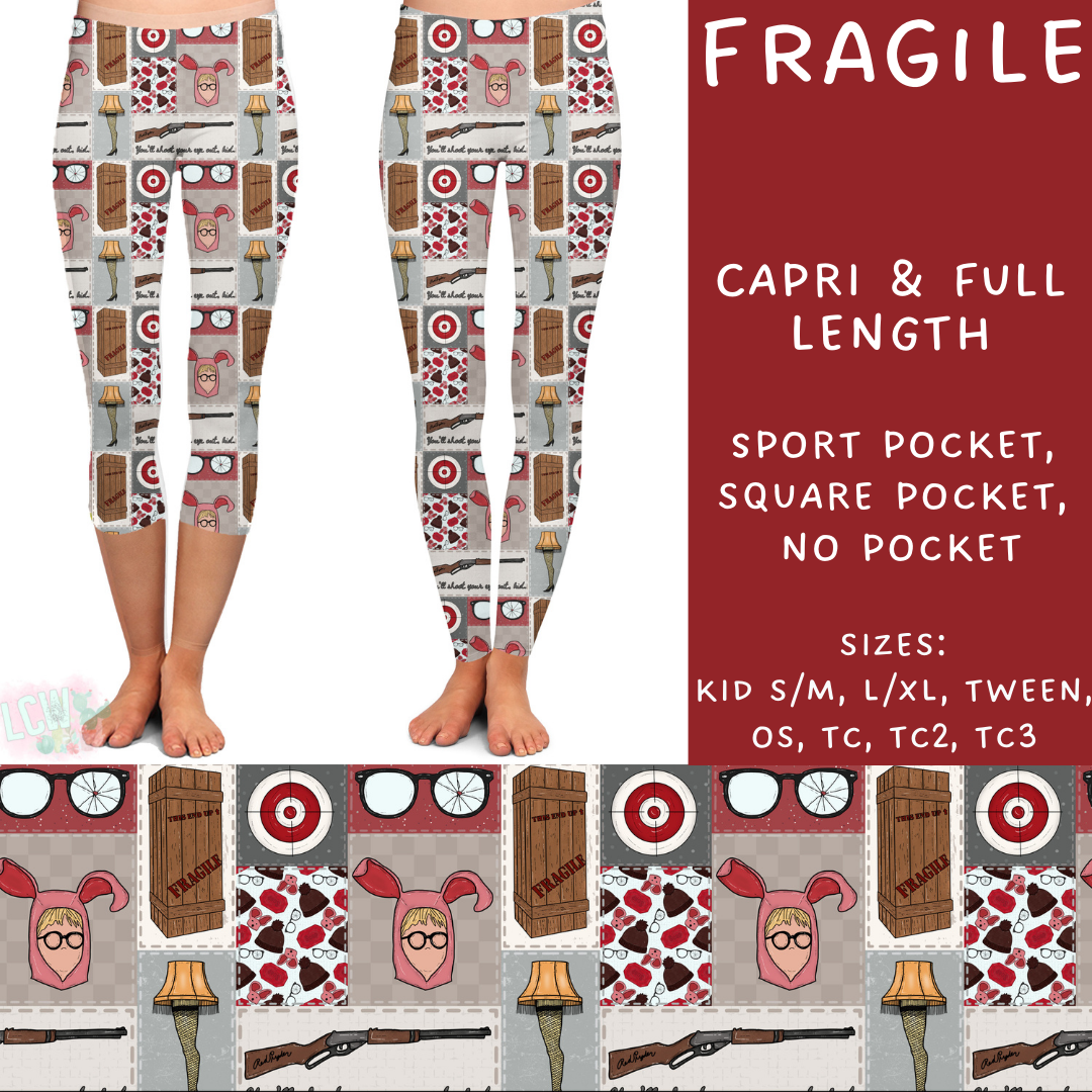 Batch #231 - Tis The Season - Closes 10/31 - ETA early/mid Dec - Fragile Full and Capri Length Leggings